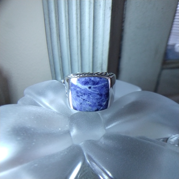 SOLD David Yurman signet ring, sterling silver, retired design, 925, 10 - Picture 3 of 9